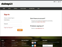 Tablet Screenshot of online.dubspot.com